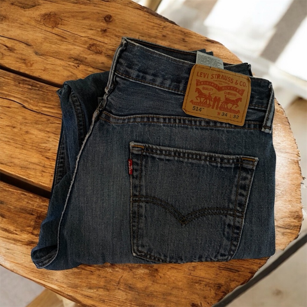 Levis Men’s Style 514 Jeans, Distessed 34/32 👖zipper fly